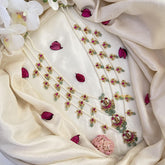 Vriksham 3 Layered Lakshmi Jadau Kundan Pearl Neckpiece-J2608